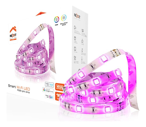 Kit De Cinta Led Smart Wifi Nexxt Rgb - 5 Metros