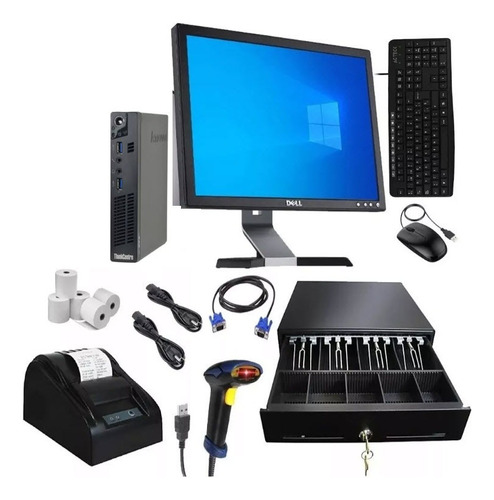 Kit Punto De Venta +lenovo Mini Core I3 + Etiquetadora+ Wifi