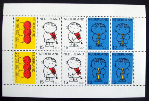 Países Bajos, Bloque Sc B455a Ayuda Infantil 1969 Mint L6064