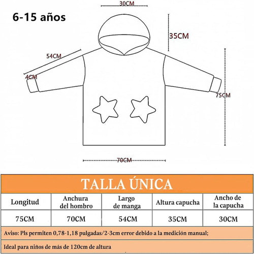 . Sudadera Cobija Hoodie Con Capuch Afelpada Calientita Niño