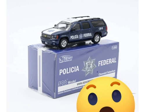 Suburban Policia Federal Escala 1:64 Azul/blanci Policía Federal (Usado)