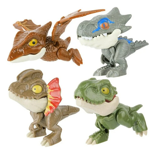 Dinosaurios Mordelon - Juguete Para Dedos 4 Piezas