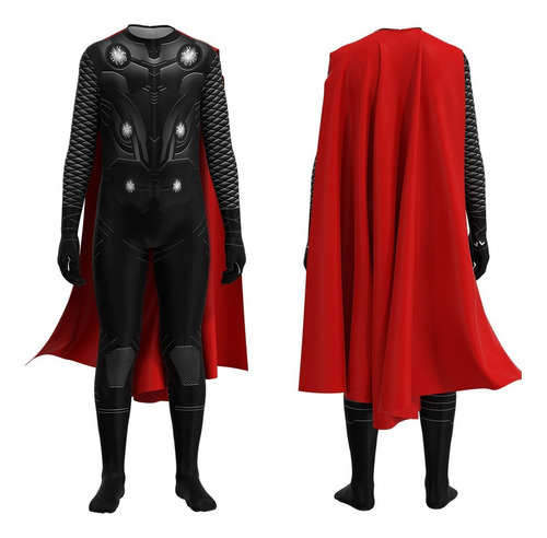 Avengers Thor Mono Traje Cosplay Con Capa Para Niños Adulto Mm