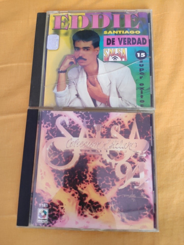 2 Cds Salsa Coleccion Estelar Y Eddie Santiago De Verdad