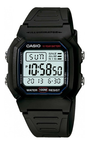 Reloj Casio W-800h-1avcf Negro