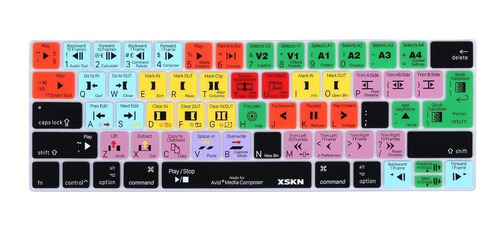 Xskn Avid Media Composer - Funda Para Teclado Con Diseño De