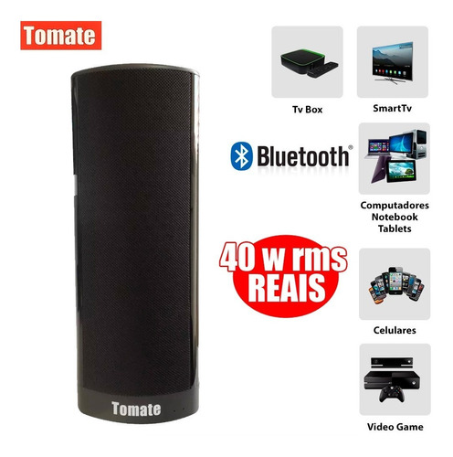 Caixa De Som Sound Bar Bluetooth 40w Reais Tomate Mts-2000
