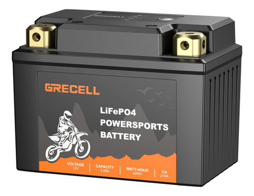 Grecell Bateria Lifepo4 De Litio Para Motocicleta, Bateria D