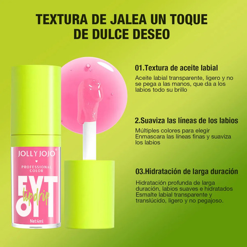 Set De Cuidado Labial Hidratante Glossy Liquid Lip Oil Gloss