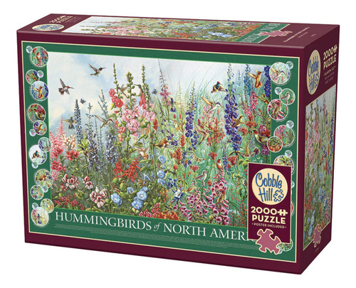 Rompecabezas Colibries De Mexico Y Norteamerica 2000 Piezas Cobble Hill Naturaleza Hummingbirds