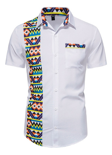 Camisa Con Estampado Africano Para Hombre, Ropa Vintage, Ven