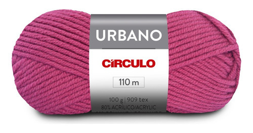 1 Novelo Lã Urbano - Circulo - Tricô E Crochê Cor 6116 - Choque