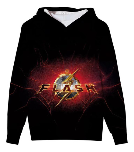 Sudadera Casual Estampado Creativo Con El Logotipo De Flash