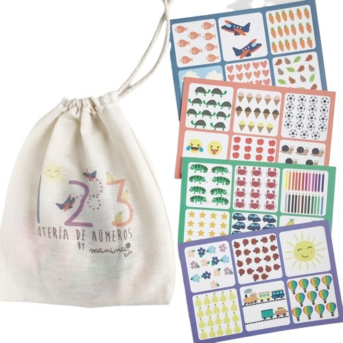Lotería Numeros - Juego Bingo Infantil Didactico Matematicas
