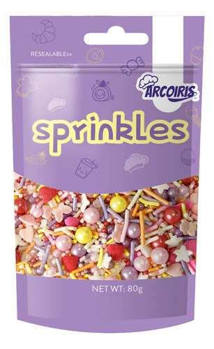 Sprinkles Perlas, Corazones, Mariposas 80g San Valentín