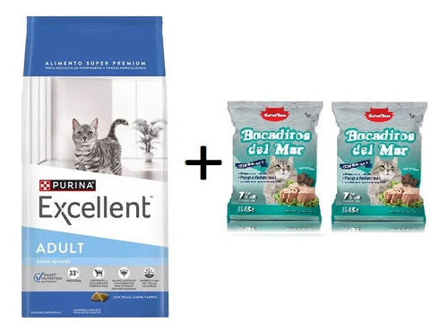 Purina Excellent Gato Adul De 7.5kg + 2 Golomiau