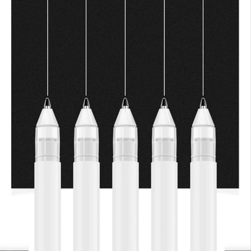 10 Canetas De Tinta De Gel Fino Com Marcador De Destaque Bra