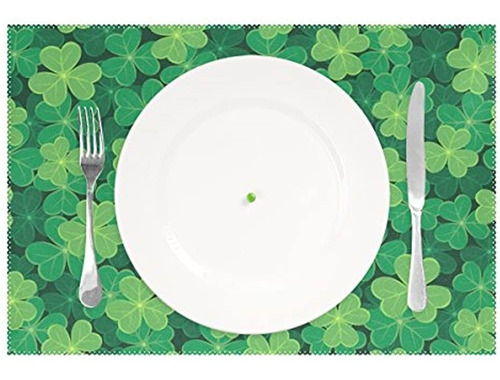 Wozo Trebol St Patrick S Dia Repisa Individual Alfombrilla