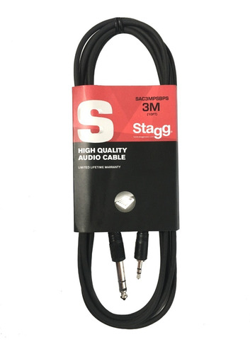 Cable Plug 6.5 A Mini Plug 3.5 Stagg 3 Metros Stereo