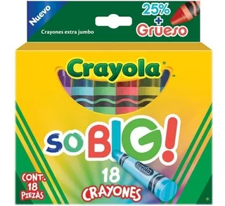 Crayones Extra Jumbo Con 18 Piezas Crayola So Big