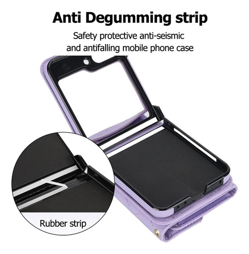 Funda Tipo Billetera Cruzada For Samsung Galaxy Zflip 3/4/5