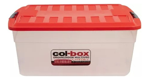 Caja Organizadora Plastica 17 Lts Colombraro Apilable Uso Vs