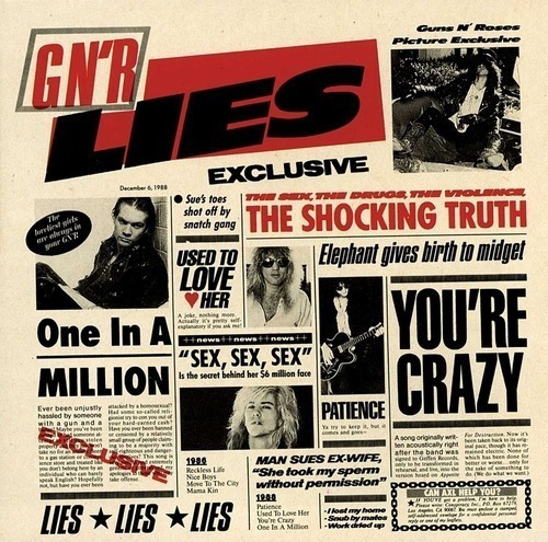 Cd Guns N' Roses - G N' R Lies Nuevo Y Sellado Obivinilos