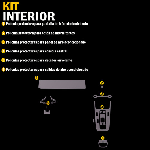 Gadget Collection Mx GC-PTPUDA25 Película Protectora Kit Ppf Compatible A Dodge Attitude 2025 Color Transparente