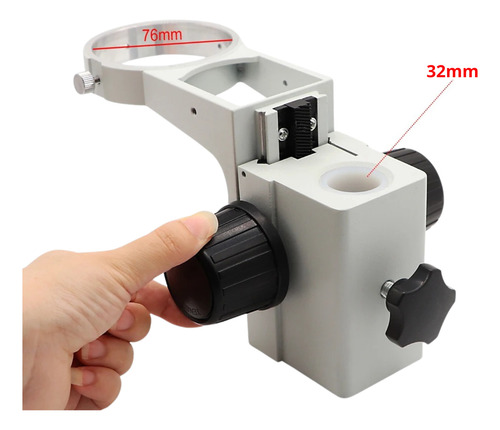 Base Para Microscópio Com Suporte Ajustavel E Haste