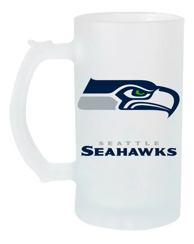 Tarro Cervecero 16oz Seattle Seahawks Nfl Super Bowl