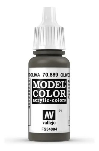 Vallejo Model Color 17ml Pintura Acrílica Color 91 Pardo Oliva 70.889