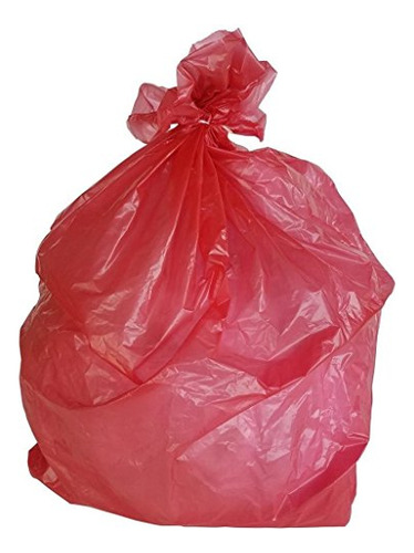 Bolsas De Basura  De 50 A 60 Galones: Rojas, 1,2 Mil, 38 X 5