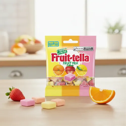 Fruit Tella Stick Mastigavel Bag 92g Fruit Mix - Caixa 12un
