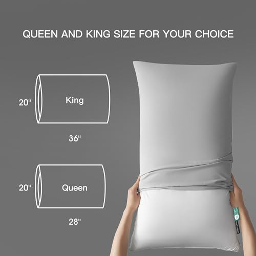 Almohada De Cama King De Plumas Y Viscoelástica