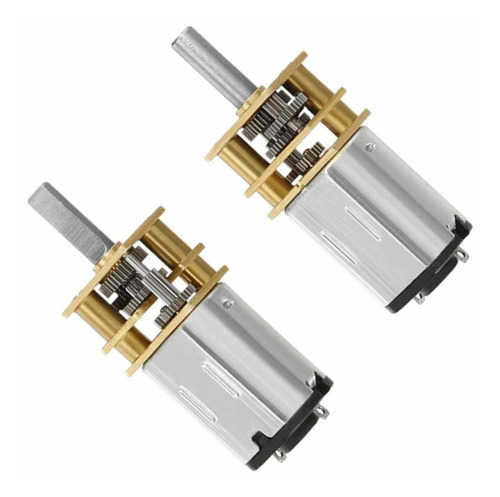 Qmseller 2pcs Micro Speed Reduction Motor Dc 3v 15rpm With F