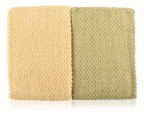 Comprar Pack Repasadores Trigo Y Verde Algodón 40x60cm - Mintt