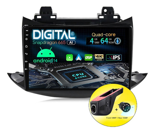 Radio Pantalla Android Chevrolet Tracker 2017/20