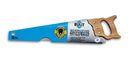 Serrucho Bulit Profesional Turbo 500mm Dientes Triple Corte
