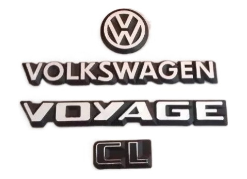 Kit 4 Emblema Vw Volkswagen Voyage Cl 87 88 89 90