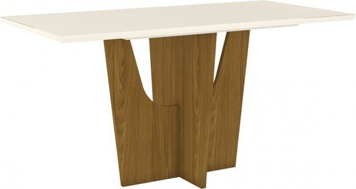 Mesa De Comedor Calidad Premium Base Madera Tapa Vidrio 160