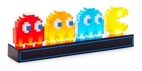 Pacman Lampara Luz Nocturna Control Sonido Usb