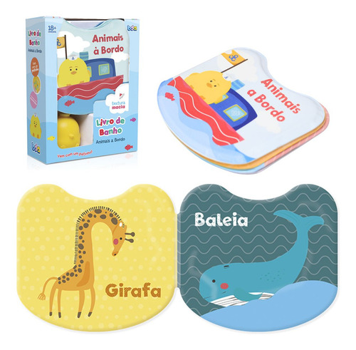 Livro De Banho Animais A Bordo Com Patinho 3328 - Toyster