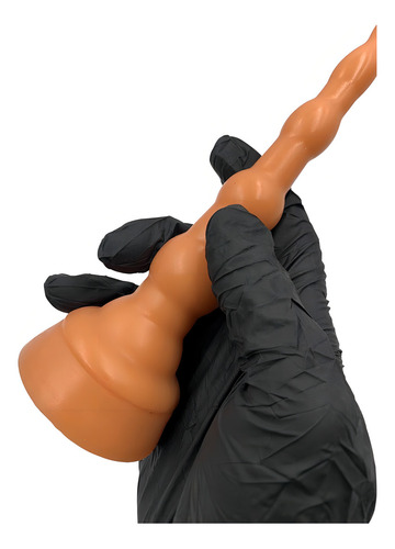 Enchufe escalado 2 opciones sexo anal vaginal sexshop color beige