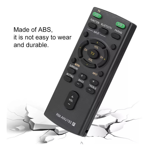 Control Universal Compatible Sound Bar Rm-anu192 Sony
