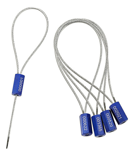 50 Piezas Sellos Cable Seguridad Acero Pulltite Sello Alambr