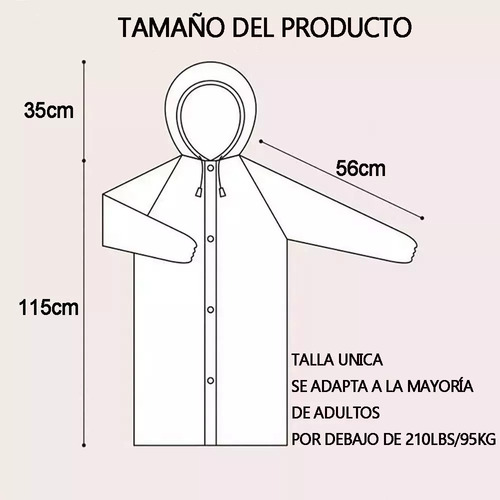 B. Set 2 Capa Impermeable Portátil Para Lluvia Tipo