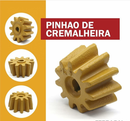 Imagem 3 de 5 de Pinhão Betoneira Menegotti 400l Profissional 11 D. Furo 17mm