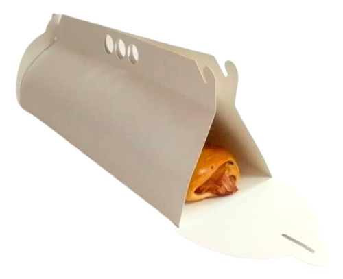 Panola Blanca. Caja Para Pan De Jamón