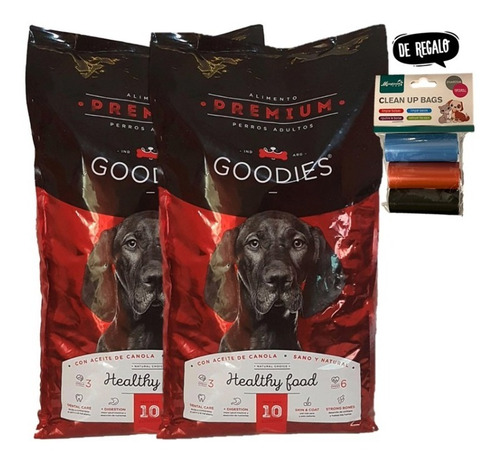 Alimento Balanceado Premium Perros Goodies 20kg  Proteina 