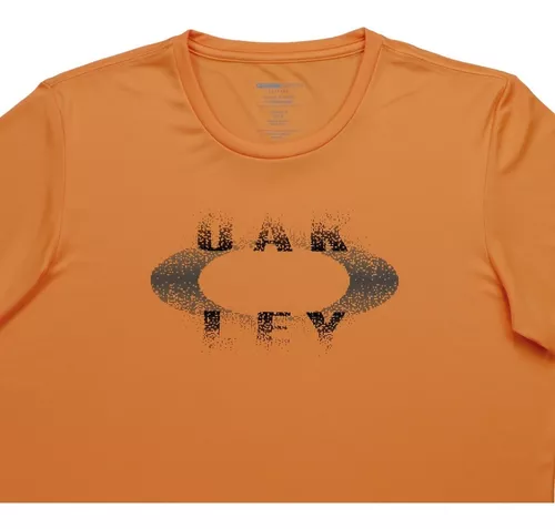 Camiseta Oakley Daily Sport 2.0 Manga Longa Masculina - Laranja